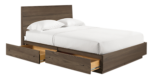 hudson wood storage bed - modern beds & platform beds - modern