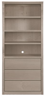 Woodwind Modern 72h Bookcases With Drawers Modern Bookcases
