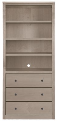 Woodwind Modern 72h Bookcases With Drawers Modern Bookcases