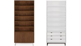 Copenhagen Modern Bookcase With File Drawer Modern Bookcases