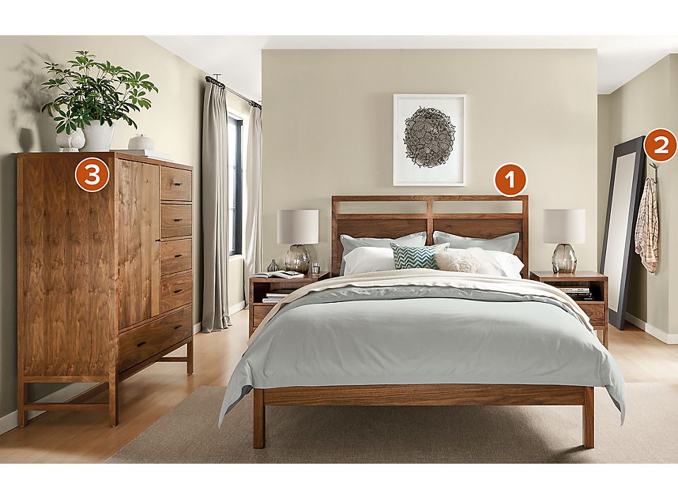 berkeley bedroom collection in walnut - room & board
