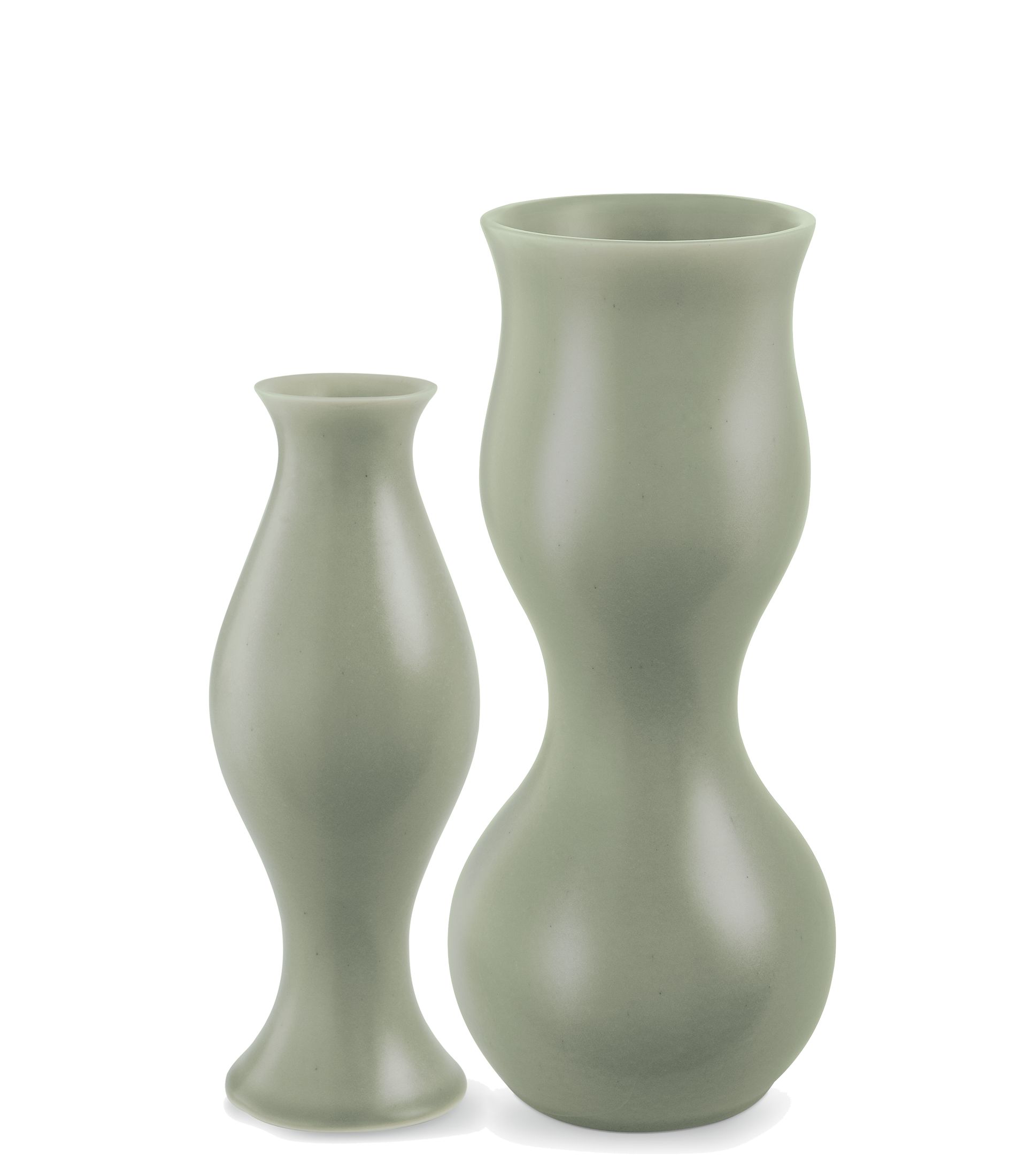 Eva Zeisel Upright Vases In Grey Modern Vases Bowls Modern