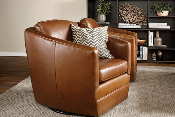 leather swivel chairs for living room