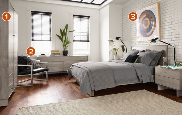 Hudson Collection in Shell Stain - Modern Bedroom ...