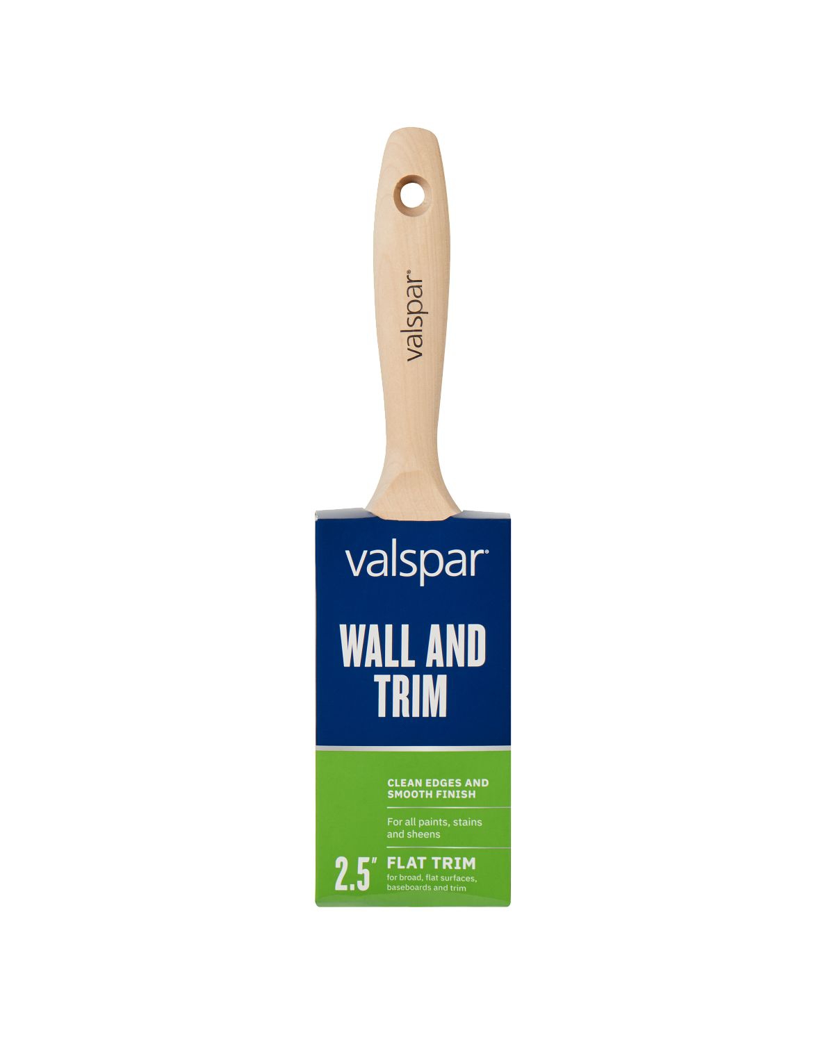 2-inch Flat Paint Brush for Wall and Trim, Front of Brush