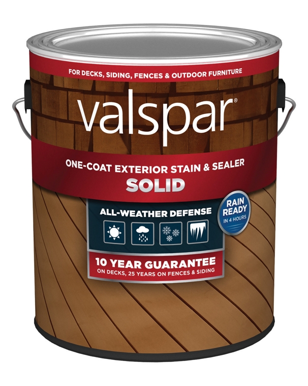 One Coat Solid Stain Sealer Valspar Stain