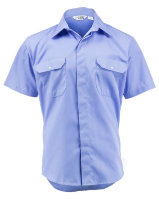 LION StationWear Brigade Short Sleeve Uniform Shirt, Poly/Cotton