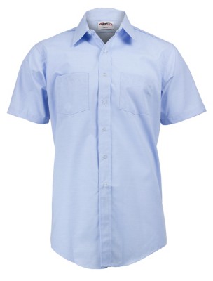 mens light blue short sleeve dress shirt