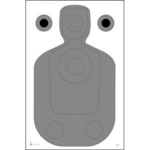 LET, Inc: FBI-Q Combined Target & Anatomy. 50ct - GideonTactical