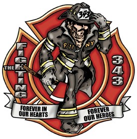 TheFireStore Maltese Cross The Fighting 343 Reflective Decal