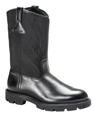 black slip on duty boots