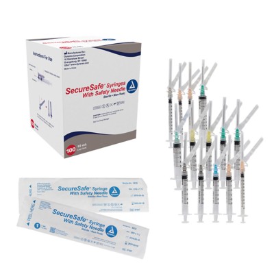 Dynarex SecureSafe Syringe with Safety Needle