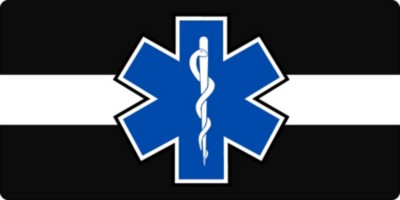 TheEMSstore: The Thin White Line with Star of Life and PARAMEDIC