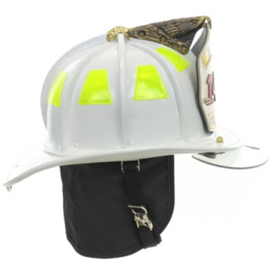 Cairns N5A New Yorker White Leather Helmet, OSHA