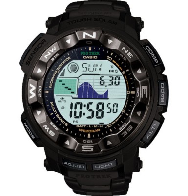 Casio Pro Trek Solar Atomic Watch, Digital/Analog, Compass, Altimeter ...