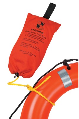 Stearns I023 Ring Buoy Rope with Orange Bag, 90 ft